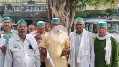 नौगावां सादात: नौगांवा तहसील पर पहुंचे भारतीय किसान यूनियन शकर के पदाधिकारी, जल निगम के ठेकेदार पर लगाए गंभीर आरोप