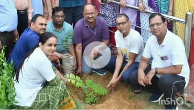 चूरू: राजकीय योग भवन चूरू में लायन्स क्लब समर्पण द्वारा किया गया वृक्षारोपण