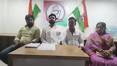 बीना: स्टेशन रोड पर कांग्रेसी पार्षदों की प्रेस वार्ता, नपा में बीजेपी की लड़ाई में CMO बने बली का बकरा