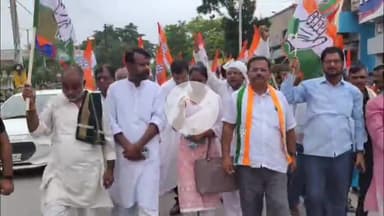 गरखा: गड़खा में माई-बहन मान योजना, शिक्षा और रोजगार को लेकर कांग्रेस की जागरूकता रैली