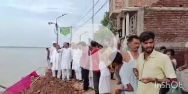 फतुहा: स्थानीय विधायक डॉ. रामानंद यादव ने कटैया गंगा घाट के समीप हो रहे कटाव का किया निरीक्षण