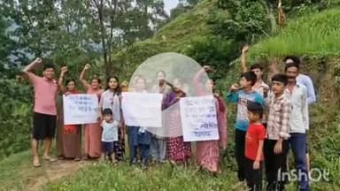 धौलछीना: कुंजा और कनखल में पंचायत चुनाव का बहिष्कार, ग्रामीणों ने प्रदर्शन कर 'रोड नहीं तो वोट नहीं' के लगाए नारे