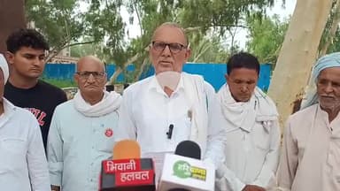 भिवानी में जिला उपायुक्त द्वारा संचालित समस्या समाधान शिविर में किसान सभा के जिला उपप्रधान ने जल भराव किसानों की समस्याए