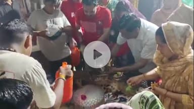 अमरोहा: अमरोहा के श्री वासुदेव मंदिर पर सावन के दूसरे सोमवार को शिवभक्ति की गूंज, कांवड़ियों ने कड़ी सुरक्षा में किया आयोजन