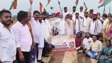 आरंग: अभनपुर, आरंग में ईडी की कार्रवाई के विरोध में कांग्रेस की आर्थिक नाकेबंदी, कांग्रेसियों ने हाईवे पर किया चक्का जाम