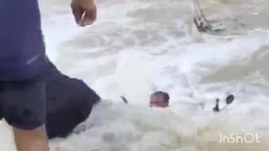 मेड़ता: जसनगर की लूनी नदी के तेज बहाव में एक युवक बहा, पुलिस चौकी प्रभारी ने छलांग लगाकर बचाई जान