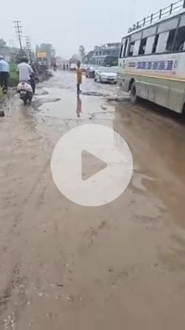 बद्दी: एनएच की बदहाली के लिए सांसद जिम्मेदार: श्रीराम सेना