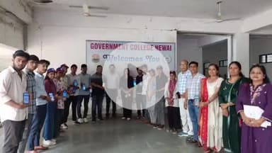 निवाई: NH-52 पर स्थित राजकीय महाविद्यालय में मुख्य निर्वाचन अधिकारी के निर्देशानुसार स्वीप योजना का शुभारंभ किया गया