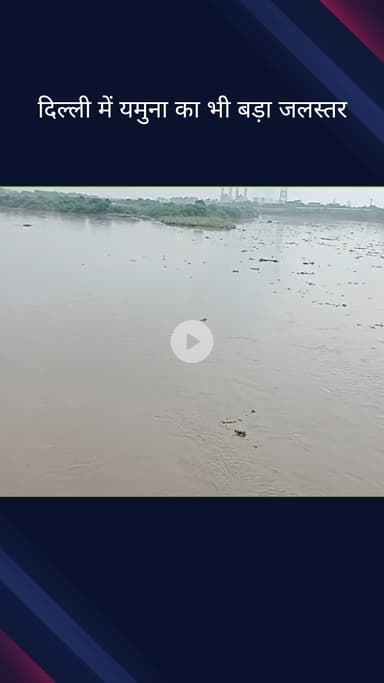 सिविल लाइन्स: दिल्ली के बुराड़ी में यमुना का जलस्तर बढ़ने से किसानों के खेतों में नुकसान