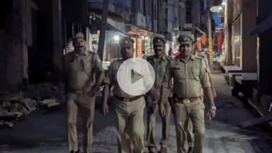 गभाना: अलीगढ़ व गभाना पुलिस की पैदल गश्त, शहर की सुरक्षा और शांति व्यवस्था के लिए पुलिस की पहल