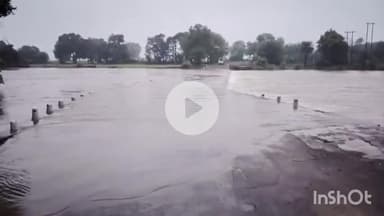 गुना: जिले में लगातार बारिश, गुना-फतेहगढ़ स्टेट हाईवे पर भौंरा नदी में उफान से सड़क संपर्क टूटा, आवागमन बंद