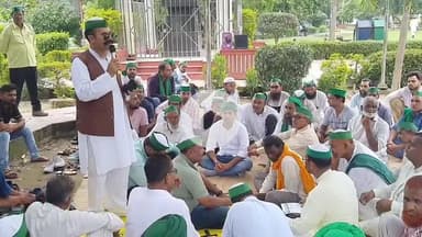 रामपुर: गुरुवार को अंबेडकर पार्क में भारतीय किसान यूनियन भानू द्वारा किसान पंचायत का आयोजन किया गया