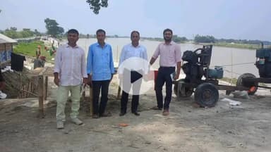 दरभंगा: आपदा प्रबंधन के अपर समाहर्ता ने किया कोसी पश्चिमी तटबंध का औचक निरीक्षण, दिए निर्देश