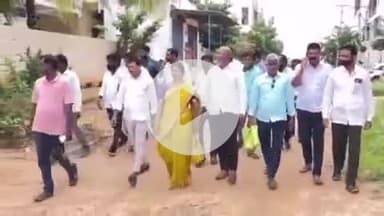 జడ్చర్ల: జడ్చర్ల పట్టణంలో 3వ వార్డులో పర్యటించిన మున్సిపల్ ఛైర్పర్సన్ కోనేటి పుష్పలత