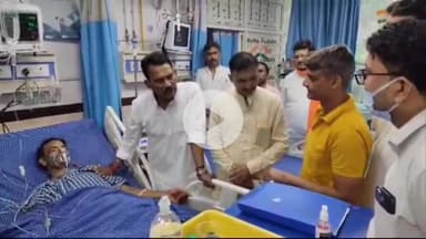 ग्वालियर गिर्द: जिले के प्रभारी मंत्री तुलसी सिलावट दुर्घटना में घायल हुए कावड़ियों से मिलने पहुंचे