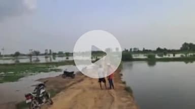 भिवानी: भिवानी में निगाना फीडर और घग्गर ड्रेन में पानी का ओवरफ्लो