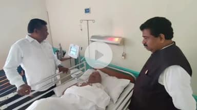 खूंटी: रांची: मेडिकल अस्पताल में कडिया मुंडा से नीलकंठ मुंडा ने की मुलाकात