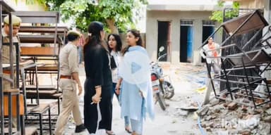 बागपत: DM अस्मिता लाल ने उच्च प्राथमिक विद्यालय गौरीपुर जवाहरनगर में चल रहे निर्माण कार्य का निरीक्षण किया