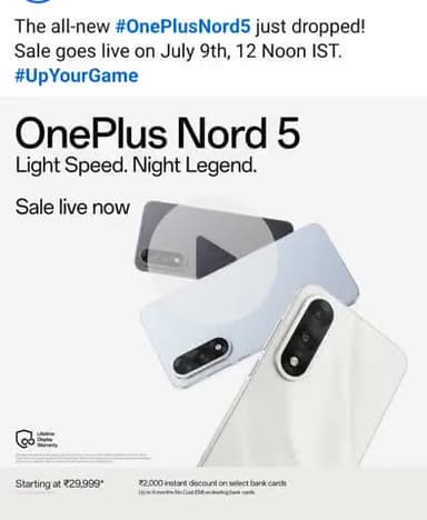 One plus Nord ,5 or Nord CE5  New modal stock