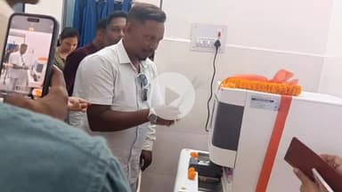 खूंटी: मारंगहादा स्वास्थ्य उपकेंद्र में CVC मशीन का शुभारंभ किया गया