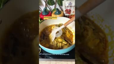 10-Minute Mushroom Masala🍄 #food #ytshorts #mushroommasalarecipe