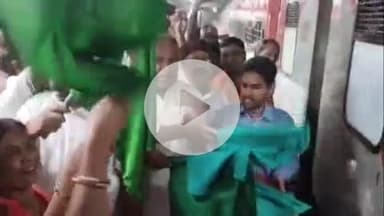 राजगीर: सांसद कौशलेंद्र कुमार ने राजगीर से अजीमाबाद एक्सप्रेस को हरी झंडी दिखाई