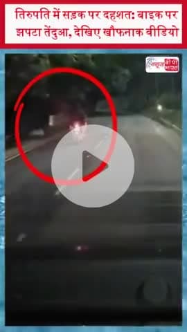 तिरुपति में सड़क पर दहशत: बाइक पर झपटा तेंदुआ, देखिए खौफनाक वीडियो
#तिरुपति #सड़क #बाइक #तेंदुआ