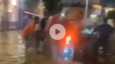 ग्वालियर गिर्द: महाराज बाड़े पर पानी में गड्ढा नहीं दिखने से टमटम पलटी