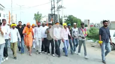 #हर हर महादेव 🙏 🚩 
#हनुमानगढ़ राजस्थान में निकाली गई विशाल रैली डाक यात्रा