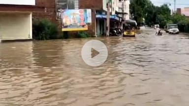 हनुमानगढ़: हनुमानगढ़ जिला मुख्यालय पर आधे घंटे की बारिश से कई जगह जलभराव, सड़कों पर पानी भरने से वाहन चालक हुए परेशान