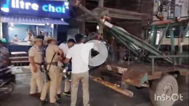 भीलवाड़ा: भीलवाड़ा में बिना नम्बरी वाहनों पर पुलिस का एक्शन, कई वाहन जब्त, आला अधिकारी दल बल के साथ उतरे