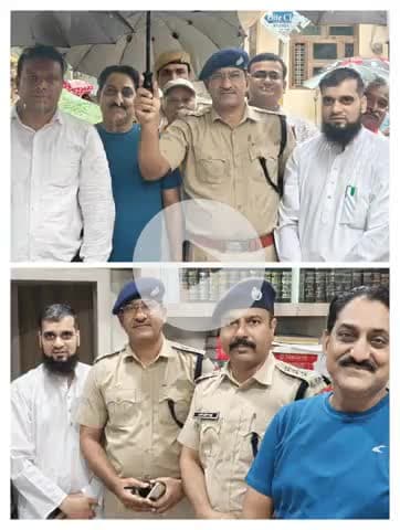 कोटा एडिशनल एसपी जनाब दिलीप सैनी जी और dysp जनाब लोकेंद्र पालीवाल जी....