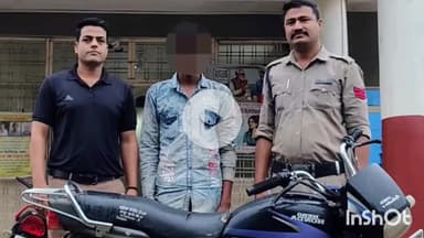 गुना: चिंताहरण मंदिर के पास से बाइक चोरी करने वाला किशोर गिरफ्तार, कैंट पुलिस ने बाइक बरामद की