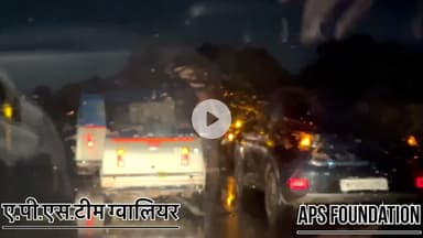 गाये का के साथ दुर्घटना करके फरार हो गये ये हमारी मध्यप्रदेश की पुलिस #apsgurjar #police