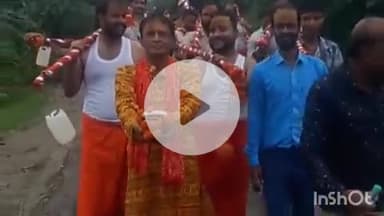 श्योपुर: नर्मदेश्वर महादेव मंदिर पर 20 कांवड़ियों ने चढ़ाई कांवड़, नागदा नागेश्वर महादेव मंदिर से भरी कांवड़ का शहर में हुआ स्वागत