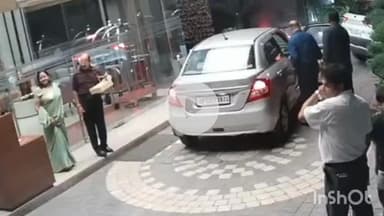 बरेली: बारादरी थाना क्षेत्र के एक नामचीन होटल में घुसी बेकाबू कार, घटना सीसीटीवी कैमरे में हुई कैद