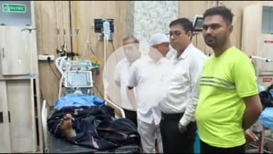 ऋषिकेश: कांग्रेस नेता वीरेंद्र रावत ने एम्स ऋषिकेश पहुंचकर मनसा देवी हादसे के घायलों का जाना हाल