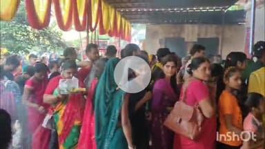 त्योंथर: सोहागी: तेंदू के पेड़ से प्रकट भगवान अडगडनाथ के दरबार में तीसरे सोमवार को उमड़ी भक्तों की भीड़