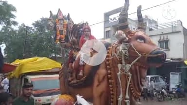 बड़ौद: नगर में भगवान भूत भावन की भव्य शोभायात्रा, 16 फीट के नंदी व मां कालिका की झांकी बनी आकर्षण का केंद्र