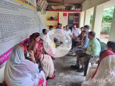 घोसी: सोनवा गांव में पंचायत विकास योजना के लिए ग्राम पंचायत प्लानिंग एवं फैसिलिटेशन की हुई बैठक