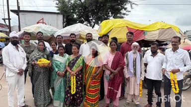 जगदलपुर: कांग्रेस पार्टी ने श्री भूतेश्वर महाकाल जी की पालकी यात्रा का भव्य स्वागत किया