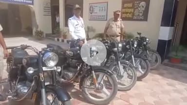 हनुमानगढ़: जिला मुख्यालय पर पटाखा बुलेट पर यातायात पुलिस की सख्ती, 10 पटाखा बुलेट जब्त कर 70 वाहन चालकों के काटे चालान