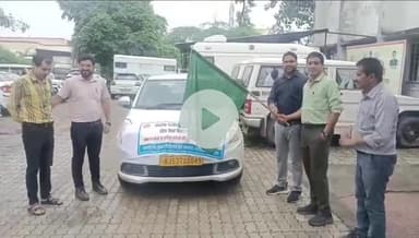 बांसवाड़ा: CMHO कार्यालय से होम बेस्ड पेलियेटिव केयर योजना का हरी झंडी दिखाकर शुभारंभ किया गया