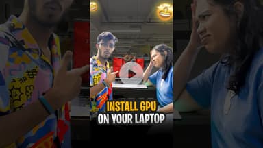 Install GPU on your LAPTOP 😳 #installgpuonlaptop #gpu #gpurepair #gamecrash #gpufix #windowstips