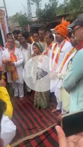 सीकरी: सीकरी से सैनी समाज की पदयात्रा हुई रवाना, पूर्व विधायक वाजिब अली और सांसद ने दिखाई हरी झंडी