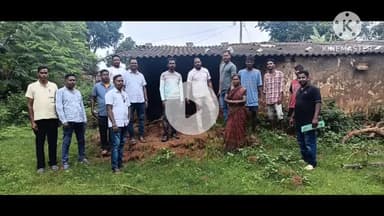 कर्रा: झामुमो प्रतिनिधिमंडल ने मेहा पंचायत में अतिवृष्टि से गिरे मकानों का लिया जायजा