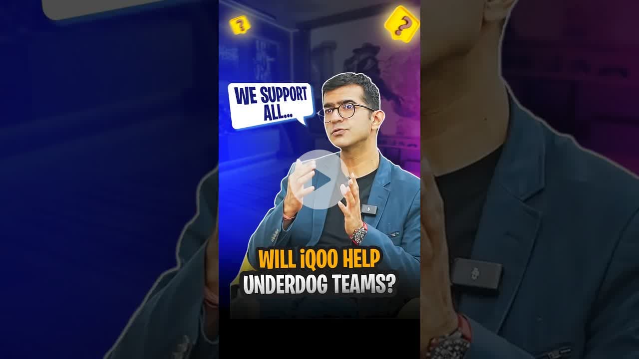 Will iQOO Support Underdog Teams? 🤔#iQOO #BGMI #iQOOGaming #Underdogs #BGMIIndia #iQOOT1Event