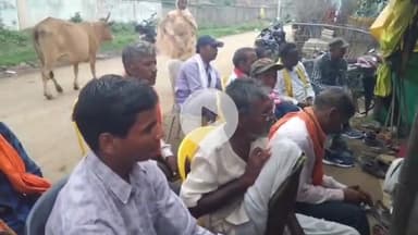 माडा: बंधौरा में भारतीय मजदूर संघ का धरना जारी, श्रमिकों ने 5 सूत्री मांगों को लेकर किया प्रदर्शन