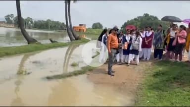 टनकुप्पा: चोवार पंचायत के चार गांवों में घुसा आहार का पानी, जान जोखिम में डालकर स्कूल जाते छात्र और शिक्षक #jansamasya