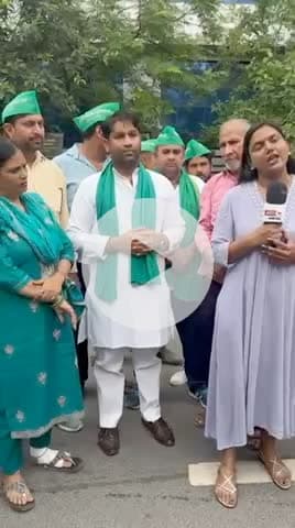 नौएडा प्राधिकरण पर किसनों के साथ नौएडा का बेटा चौधरी दानिश सैफी #किसान_आंदोलन @rahul_gandhi